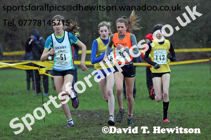 Girls under-15 Northern Cross Country Champs., Witton Park, Blackburn. Photo: David T. Hewitson/Sports for All Pics